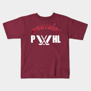 Montreal PWHL white color Kids T-Shirt
